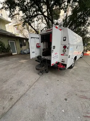 Magnet Plumbing service vehicle on-site for Slab Leak Repair in Apopka